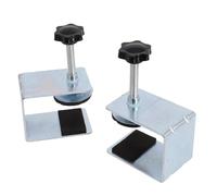 Lot de 2 pinces réglables pour installation avant de tiroir d'armoire - Outil de gabarit pour le travail du bois, clips de panneau en acier inoxydable pour le montage, longueur inférieure de 8 cm