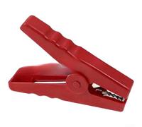 Lot de 2 pinces robustes 100 A avec mâchoire de 72 mm pour batterie pour chargeur et test électrique, isolées rouge et noir pour pinces crocodiles