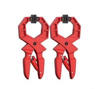 Lot de 2 pinces robustes en fibre de verre ABS pour travail du bois avec poignées en caoutchouc et embouts antidérapants Rouge