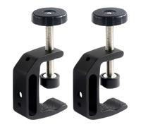 Lot de 2 pinces universelles en forme de C, petite pince de type C, serre-joint de table, pinces métalliques en alliage d'aluminium, mini serre-joints pour le bricolage, le travail du bois, la