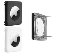 Lot de 2 pingles de s ret TagVault AirTag Le meilleur support AirTag pour enfants Profil bas Ne pend pas Elevation Lab Blanc Noir