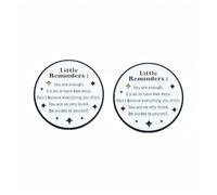 Lot de 2 pin's de motivation « Little Reminders » en alliage - Soins personnels, affirmation positive, cadeaux inspirants pour la santé mentale et le bien-être