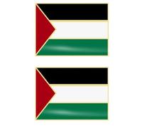 Lot de 2 pin's en émail avec drapeau palestinien, mini badge patriotique