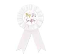 Lot de 2 pin's en fer blanc pour fête prénatale, inscription « Daddy To Be » - Pour révélation du sexe - Éléphant - Pour nouvelle maman/nouveau papa, fer blanc, Rosace