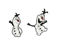 Lot de 2 Pin's OLAF de La Reine des Neiges, Dessin Animé, Pins Broche Epinglette Accessoire Vetement Sacs, 4 x 2 cm