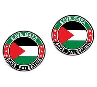 Lot de 2 pin's SAVE PALESTINE, SAVE GAZA, badge en alliage métallique Palestine gratuit, accessoires pour vêtements, sacs, chapeaux, Métal, Sans pierre précieuse