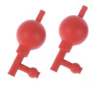 Lot de 2 pipettes de laboratoire avec 3 valves - Ampoule d'aspiration en caoutchouc pour la manipulation des liquides - Kit scientifique scolaire