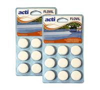 Lot de 2 PISCINES DECOYTEC Flovil Clarifiant ultra concentré Blister de 9 comprimés