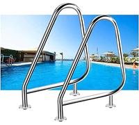 Lot de 2 piscines, en acier inoxydable 304, installation facile pour piscines creusées 90 x 56 x 81 cm et rails d'appui sûrs pour piscine