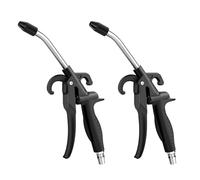 Lot de 2 pistolets à air comprimé 700 L 20 h 90 mm Tube en acier Accessoire de compresseur d'air Outil de nettoyage de la poussière Pistolet à buse de soufflage d'air pour compresseur professionnel
