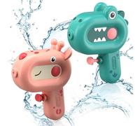 Lot de 2 pistolets à eau pour enfants - 100 ml - Mini pistolets à eau pour enfants - Petit pistolet pulvérisateur d'eau - Cadeau d'anniversaire d'enfant