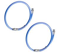 Lot de 2 pistolets à graisse flexibles en résine de porc avec raccord fileté pour systèmes de lubrification industriels Tuyau de fuite pour robinetterie