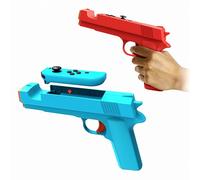 Lot de 2 pistolets de jeu pour manette Switch/Switch OLED - Manette de mouvement - Poignée manuelle - Jeux de tir Wolfenstein 2 : le nouveau Colossus - pour Nintendo Switch Gun Shooter Jeux de chasse