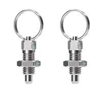 Lot de 2 pistons à ressort avec anneau de tirage, anneaux de traction en acier inoxydable M6 x 1, piston rétractable non verrouillable pour équipement industriel