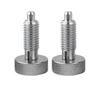 Lot de 2 pistons à ressort rétractables, M8 en acier inoxydable à dégagement rapide avec poignée moletée pour boîtes à outils roulantes (VCN230)