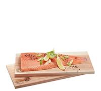Lot de 2 planches 39x19 cm en cèdre pour barbecue Gefu