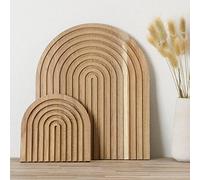 Lot de 2 planches à découper décoratives en bois arc-en-ciel, décoration de cuisine, plateaux de service, blocs à découper pour maison, cuisine, ferme, décoration murale, étagère murale, cheminée