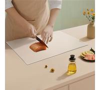 Lot de 2 planches à découper en acrylique - Grande planche à découper - Antidérapantes - Épaisse et durable - Outil de cuisine alimentaire - Protection parfaite des plans de travail - 45 x 40 cm