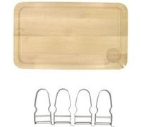 Lot de 2 Planches à découper et 4 éplucheurs à légumes FM Professional Gourmet édition