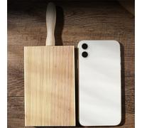 Lot de 2 planches à gnocchi en bois pour fabrication de cavatelli et de pâtes faites maison - Gadget de cuisine 21,5 x 8,5 cm - Planche à rouler sans pâte