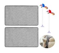 Lot de 2 planches à gratter pour chat, 2 jouets amusants pour chat, griffoir mural, planches à gratter pour animaux de compagnie, planches à gratter pour chat d'intérieur, planches de protection de