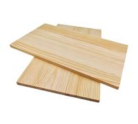 Lot de 2 planches de bois rectangulaires en bois brut brut pour travaux manuels, 35,1 x 20,1 x 1 cm, blocs de bois vierges pour sculpture, peinture et gravure