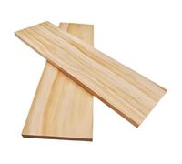 Lot de 2 planches de bois rectangulaires en bois brut pour travaux manuels, 35 x 10 x 1 cm, blocs de bois vierges pour sculpter, peindre et brûler