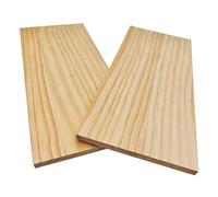 Lot de 2 planches de bois rectangulaires en bois brut pour travaux manuels, 35 x 15 x 1 cm, blocs de bois vierges pour sculpter, peindre et brûler