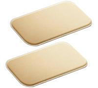 Lot de 2 planches de compression en mousse beige pour muscles abdominaux, 21 cm x 11 cm, respirant et confortable, soutien de récupération post-chirurgie, façonnage et contour
