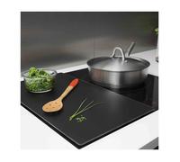 LOT DE 2 PLANCHES DE PROTECTION POUR PLAQUE DE CUISSON 50 X 28 NOIR PEBBLY - N2J