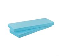 Lot de 2 planches en mousse haute densité pour modèles architecturaux et tables de sable - Modèle éponge bleu 30 x 10 x 2 cm pour architectes professionnels, étudiants et (Bleu 1)