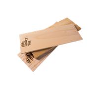 Lot de 2 planchettes de bois à griller en Aulne pour barbecue, 28 cm