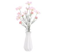 Lot de 2 plantes cosmos artificielles roses artificielles pour intérieur et extérieur, fleurs en tissu pour mariage, banquet, fête florale, maison, hôtel