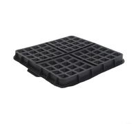 Lot de 2 plaques à gaufres en silicone, 4 grilles antiadhésives, résistantes à la chaleur, faciles à démouler, passent au lave-vaisselle, accessoire pour friteuse à air comprimé pour petit déjeuner