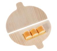 Lot de 2 plaques à pizza en bois de pin, pelures à pizza, demi-cercle, pain, pagaie de spéciale, lot de 2 boîtes pour la cuisson des pizzas, du pain, des pâtisseries