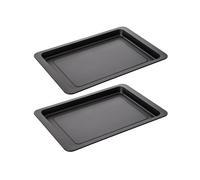 Lot de 2 plaques à pizza rectangulaires 42/29/2,5 cm en acier Spécial crountries Spécial crountries Zenker Spécial crountries