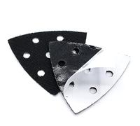 Lot de 2 plaques abrasives autocollantes en forme de triangle 93 x 93 x 93 mm pour Einhell Skil Ferm