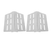 Lot de 2 plaques chauffantes pour barbecue à gaz en acier inoxydable pour tente de remplacement pour Weber Genesis 300 Series E310 E320 E330 S310 S320 S330 avec commande montée à