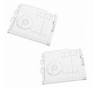 Lot de 2 plaques coulissantes pour machine à coudre - 750036001 - Compatible avec les modèles Brother Elna 2600, 2800, 5100, 5200