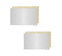 Lot de 2 plaques d'acier flexibles magnétiques en résine 3D pour imprimante 3D Anycubic Photon X/Mono X 6K/Photon M3 Plus/Elegoo Saturn S/SainSmart KL-9 SLA 202 x 128 mm