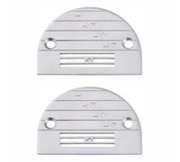 Lot de 2 plaques d'aiguille E28 pour machine à coudre industrielle, type E compatible avec Juki DDL-8700 5550 Brother DB2-B735 Singer Jack, plaque de gorge en acier avec marquage de guidage de couture