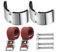 Lot de 2 plaques de confort en alliage d'aluminium pour pieds fixes - Faciles à installer