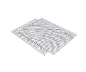 Lot de 2 plaques de cuisson antiadhésives en alliage d ' aluminium pour pâtisseries feuilletées et mille feuilles, ustensiles de cuisson à gâteaux perforés, moules à dégagement facile