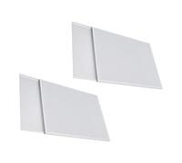 Lot de 2 plaques de cuisson en aluminium anodisé 35 x 25 cm - Passe au four - Transfert rapide de chaleur pour dessert et pain - Ustensiles de cuisson pratiques en aluminium