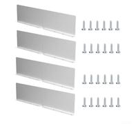 Lot de 2 plaques de déflexion en aluminium pour toit et gouttières, protection de gouttière, finition argentée pour gouttière, tuyau de descente, inverseur de pluie pour amélioration de la maison, 2