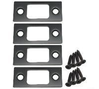 Lot de 2 plaques de gâche robustes en acier inoxydable conçues pour renforcer les portes et augmenter la sécurité, compatibles avec plusieurs types de verrous à pêne dormant