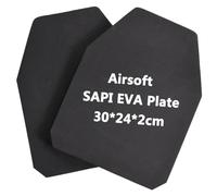 Lot de 2 Plaques de Protection Airsoft Plaques Factices SAPI en Mousse EVA Gilet Tactique d'Armures Plaques Avant et Arrière pour Jeux Militaires Paintball Airsoft