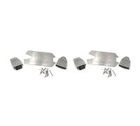 Lot de 2 plaques de Protection Avant et arrière en Acier Inoxydable for châssis, for ARR-MA, VORTEKS, Big Rock RC, pièce de Mise à Niveau, 1/10