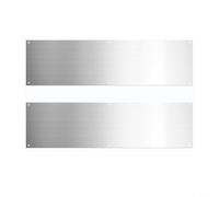 Lot de 2 plaques de protection décoratives en acier inoxydable robuste avec motif dragon pour portes extérieures, bouclier anti-rayures et protection contre les éraflures, 30,5 x 10 cm