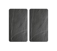 Lot de 2 plaques de protection en ardoise - Gris - L 50 x l 28,5 cm